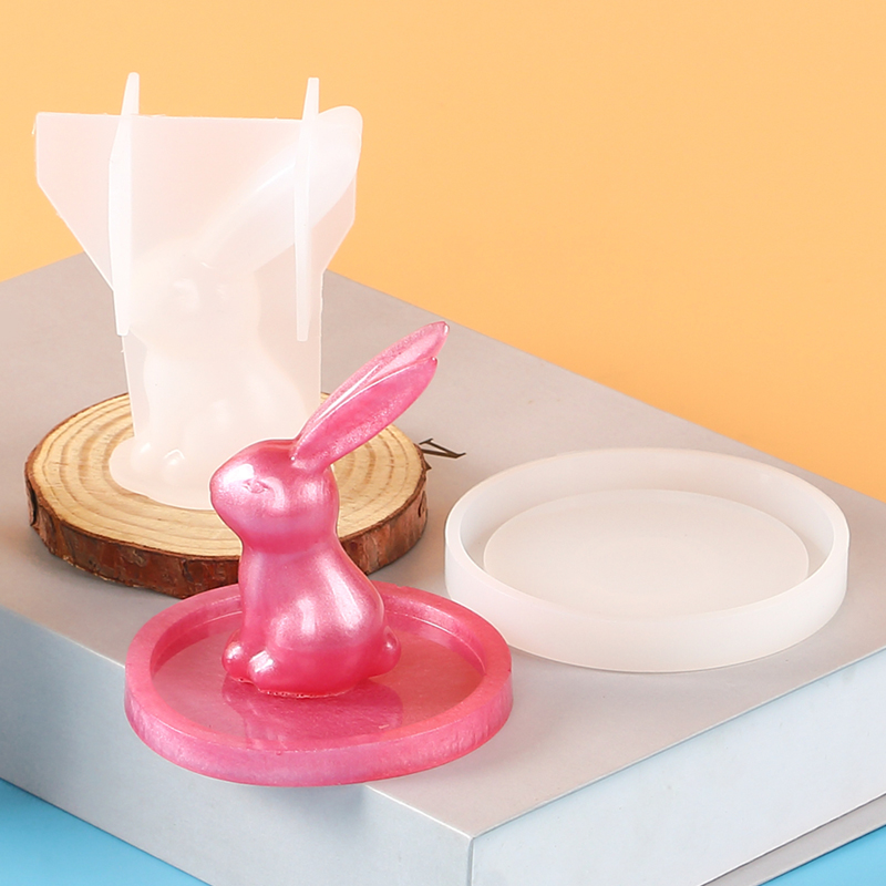 2 個 3D バニーリングホルダーシリコーンエポキシ樹脂金型 - Art Craft Rabbit のレビューと価格