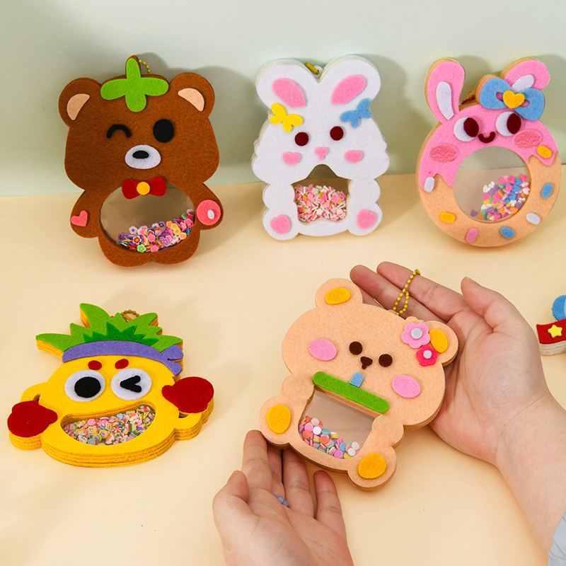DIY動物シェイクペンダントアートクラフトキット 子供 男の - Art Craft For 3 Year Old のレビューと価格