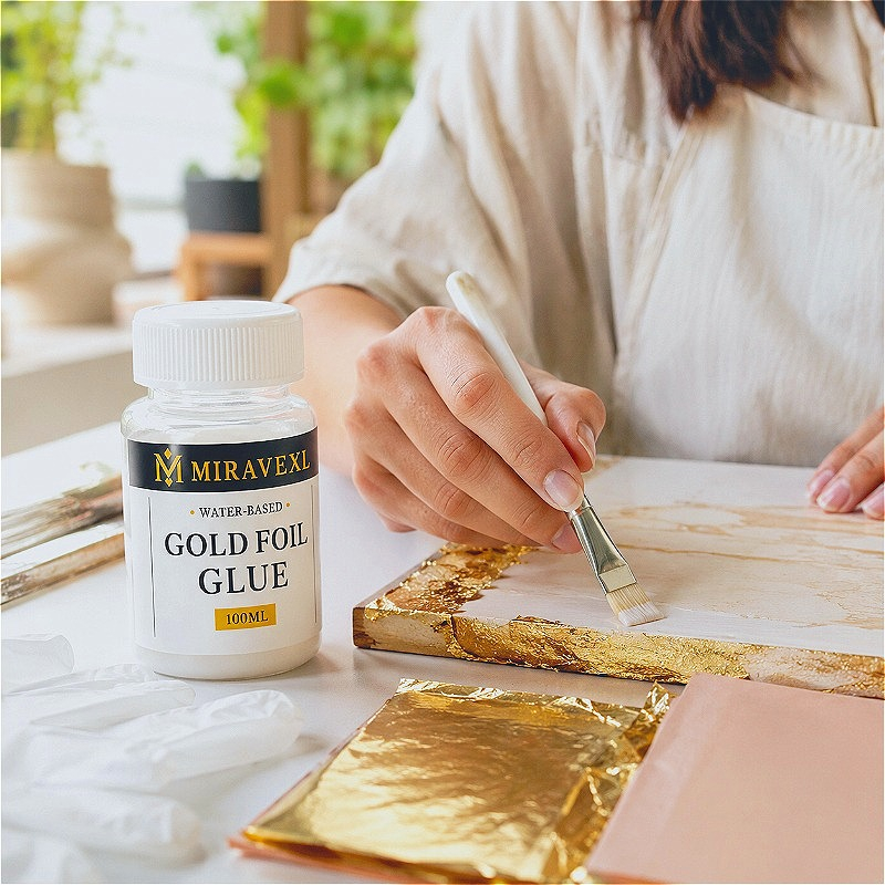 50/100ml水性金箔接着剤キット DIYクラフト接着剤  - Art Craft Earth Day のレビューと価格