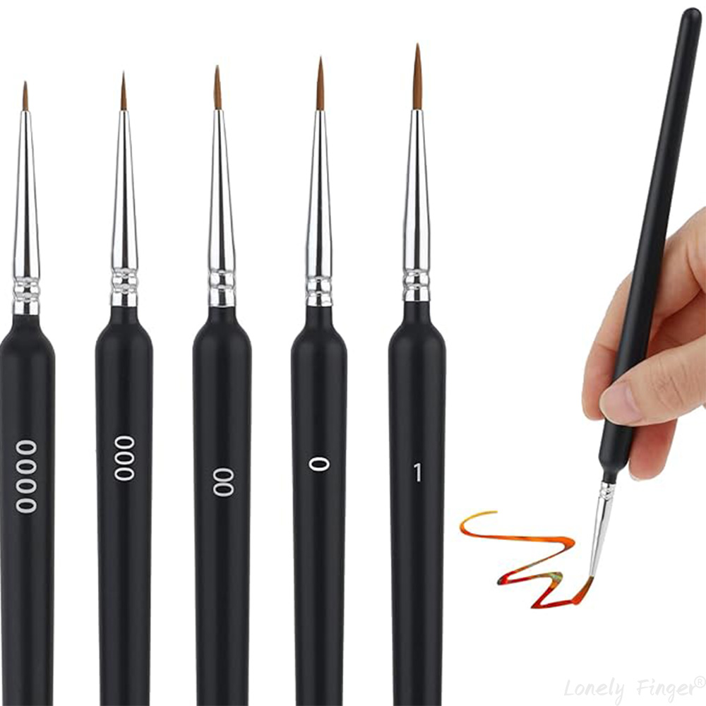 5/11本ペイントブラシセット、アーティスト用ファインディテ - Watercolor Brush Pen のレビューと価格