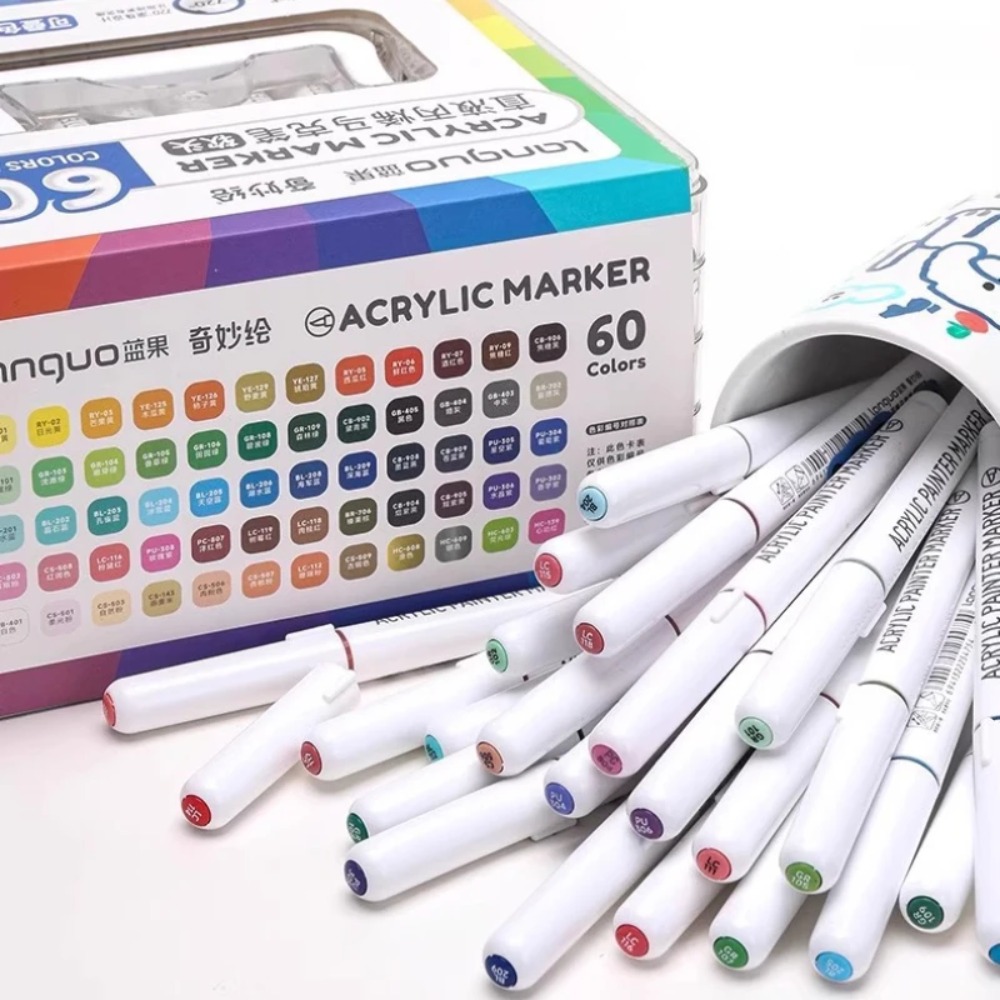 LANGUO 24-288色アクリルマーカーペンセット、直接 - Illustration Marker Set のレビューと価格