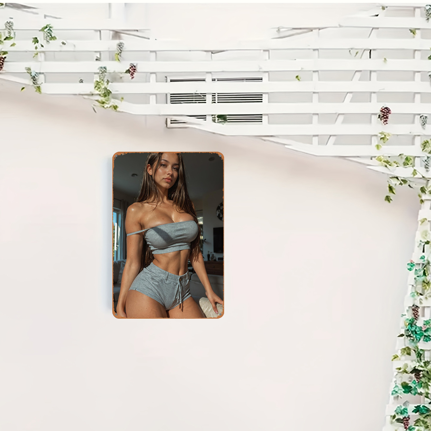 2Dメタルサインウォールアート装飾、モダンな女性をテーマにし - Art And Craft Studio のレビューと価格