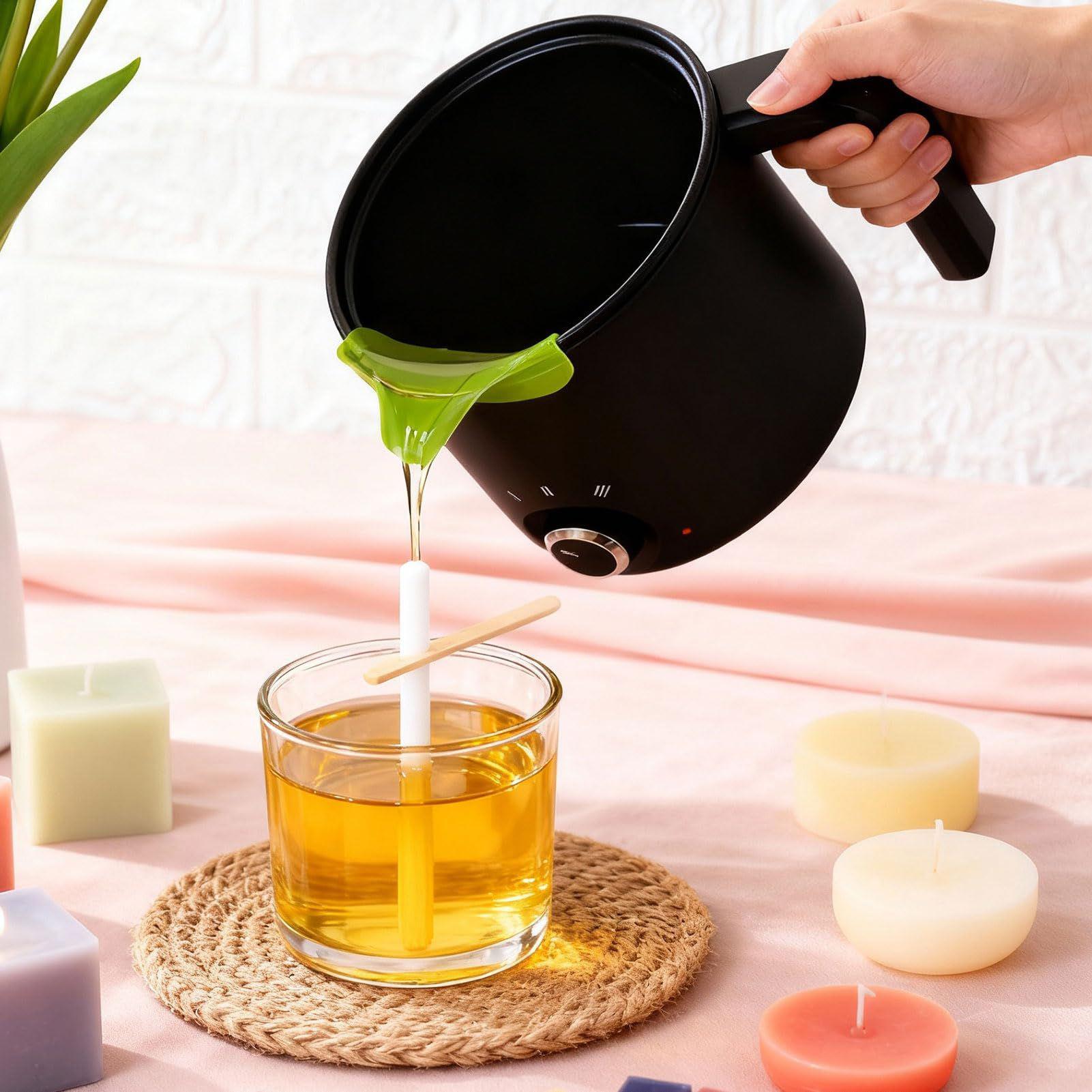 キャンドルワックス溶解ポット 1.5L 大型ステンレス製電気 - Candle Making Wax のレビューと価格