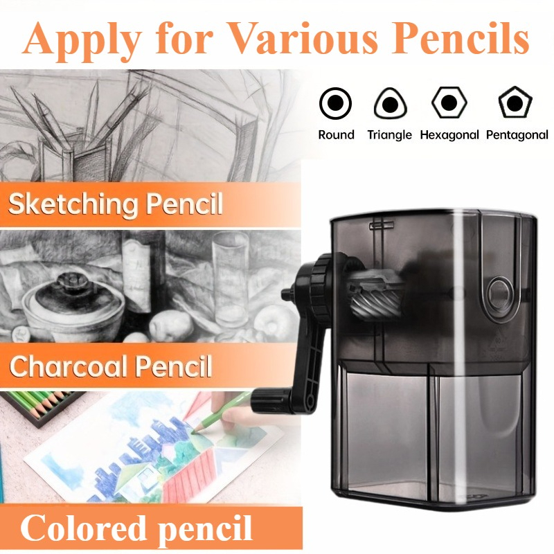 プロ仕様の手動鉛筆削り - スケッチ、描画、色鉛筆用の調整可 - Colored Pencil Professional のレビューと価格