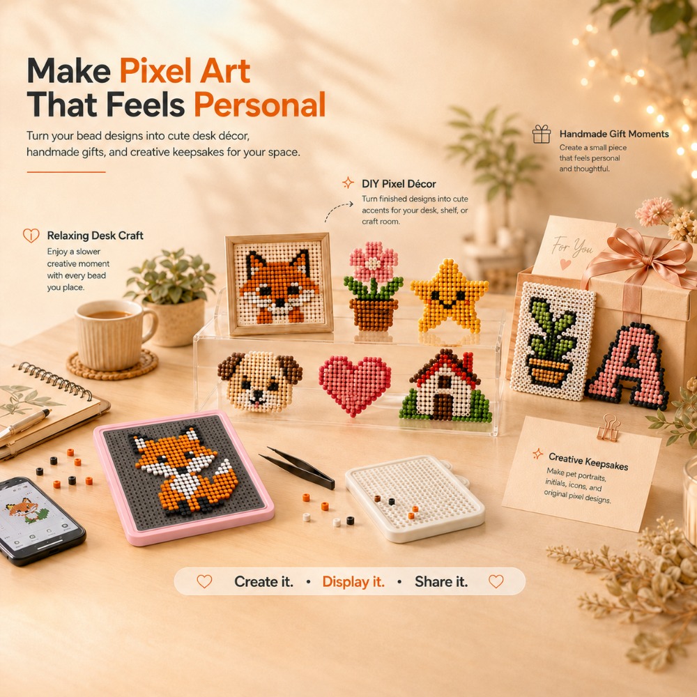 LEDスマートヒューズビーズペグボード、アプリでガイド付きパ - Art Craft Store のレビューと価格