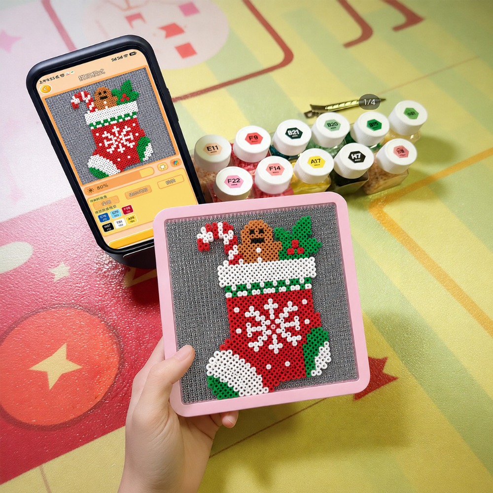 LEDスマートヒューズビーズペグボード、アプリでガイド付きパ - Art Craft Store のレビューと価格
