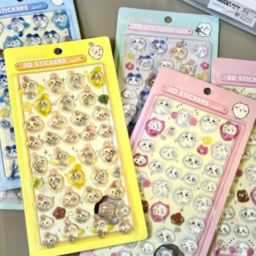 かわいいちいかわ3DクリスタルエンボスステッカーDIYデコレ - Art Craft Journals のレビューと価格