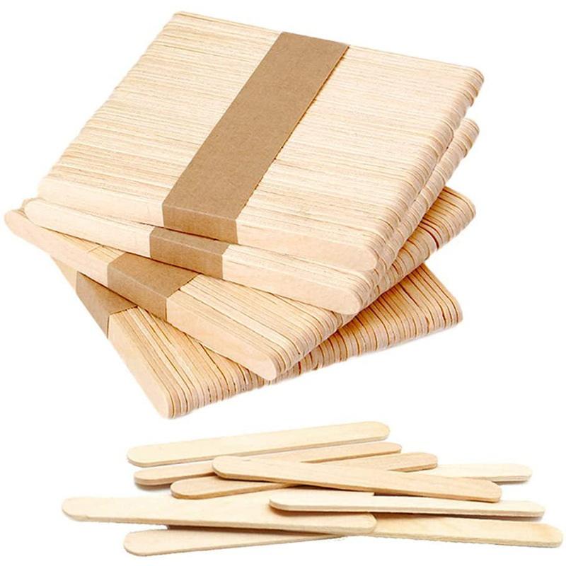 アイスクリームスティック 100本入り 天然木製 ポプシクル - Art Craft With Ice Cream Stick のレビューと価格