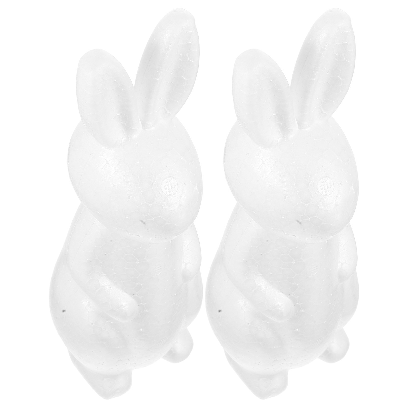 2 個のフォームウサギクラフトホワイト DIY ポリスチレン - Art Craft Rabbit のレビューと価格