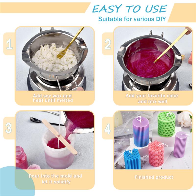 100/500 グラム/1 キロ純粋な大豆ワックスパラフィン - Candle Making Wax のレビューと価格