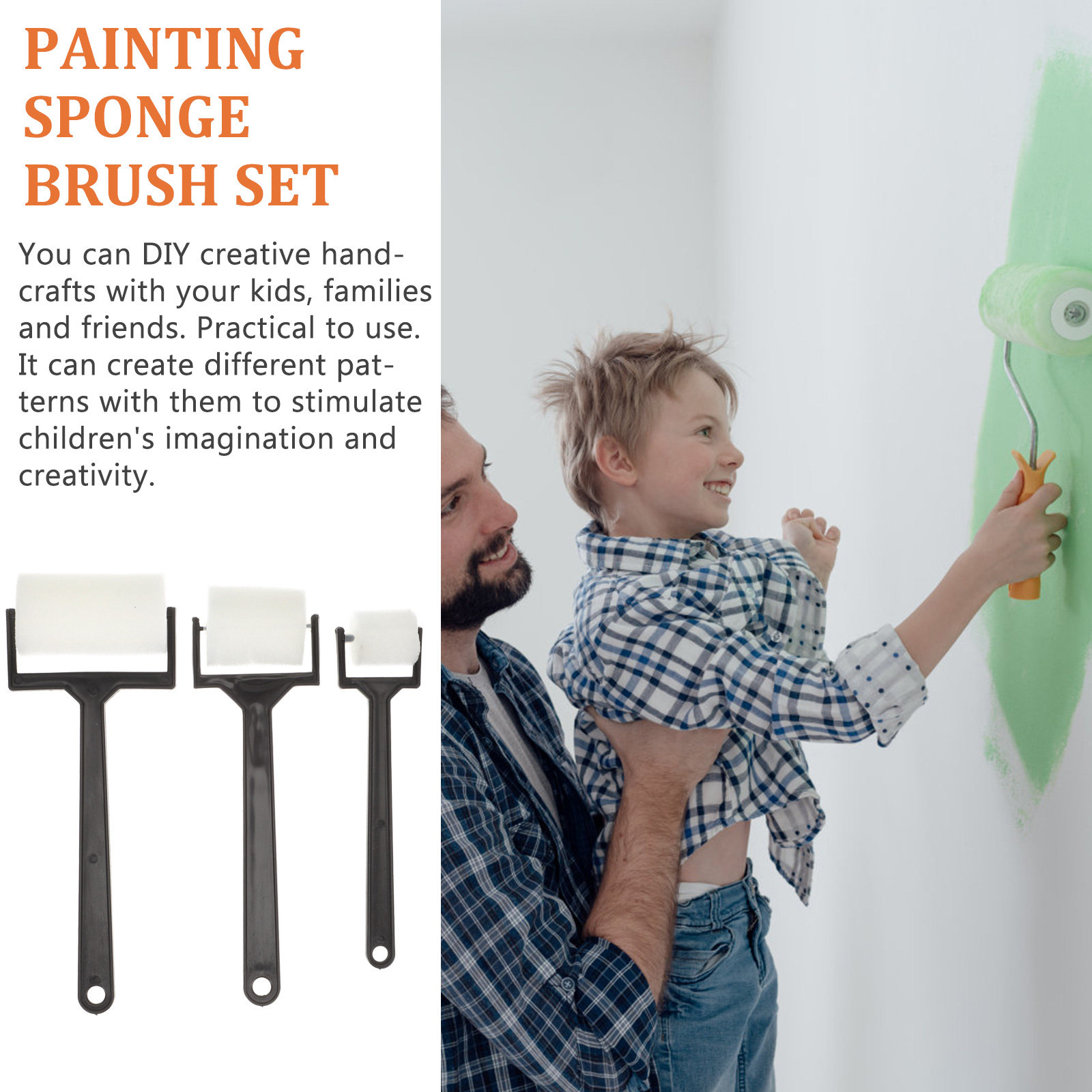 15個入りスポンジペイントブラシロール ソフト素材 子供用ペ - Art Craft For Preschool のレビューと価格
