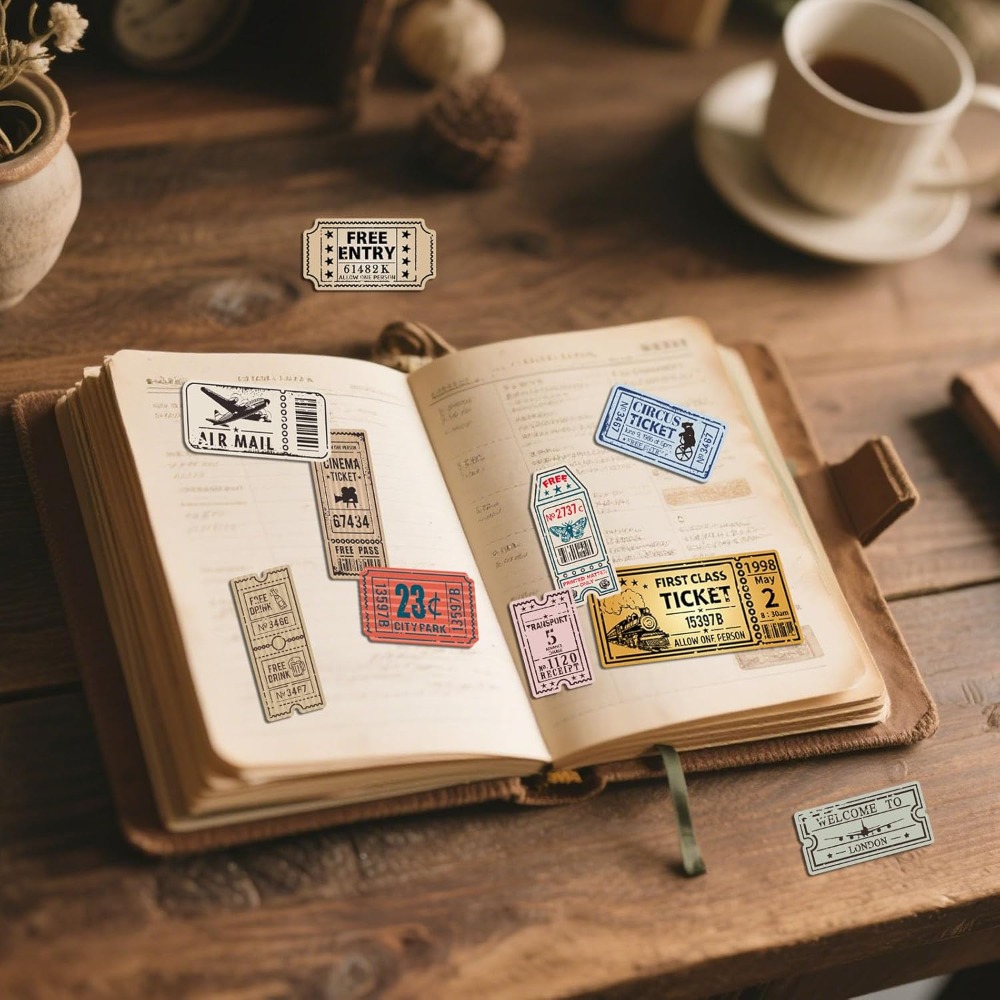 ヴィンテージチケットクリアスタンプスクラップブッキング用電車 - Rubber Stamp Blank のレビューと価格
