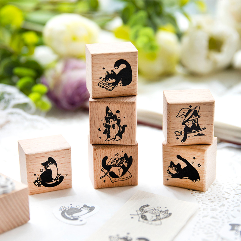 Yoofun-スクラップブッキング用の木製ラバースタンプ、か - Rubber Stamp Blank のレビューと価格