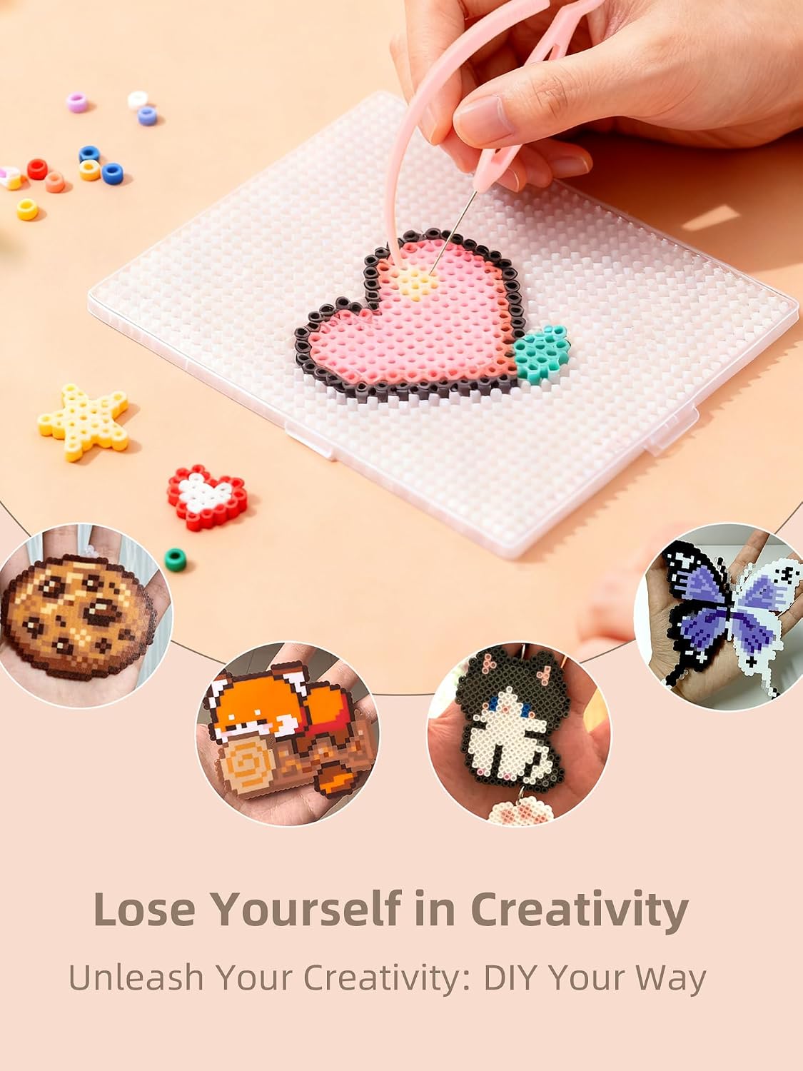 ヒューズビーズキット - 簡単DIY - 96色 53000 - Art Crafting のレビューと価格