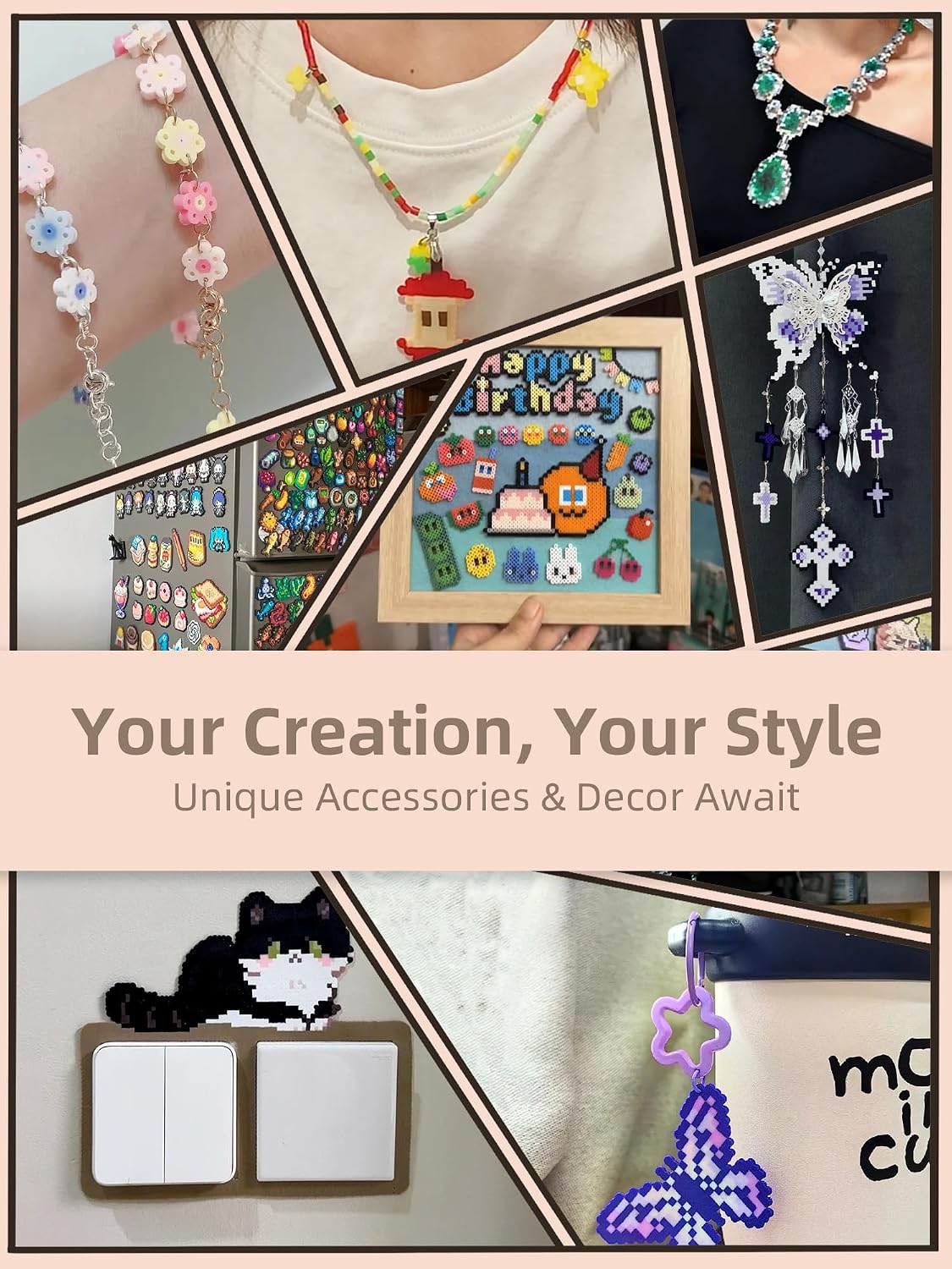 ヒューズビーズキット - 簡単DIY - 96色 53000 - Art Crafting のレビューと価格